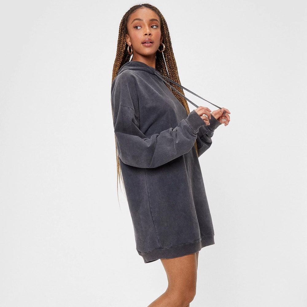 Nasty Gal A Wash for Words Oversized Hoodie